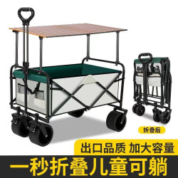 T2L2025新款露營推車可折疊可升降桌戶外手推車營地車擺攤小輕便