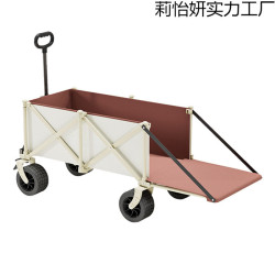新款露營車折疊小拉車兒童可躺野餐旅遊聚攏型後倒拖鬥【大容量】