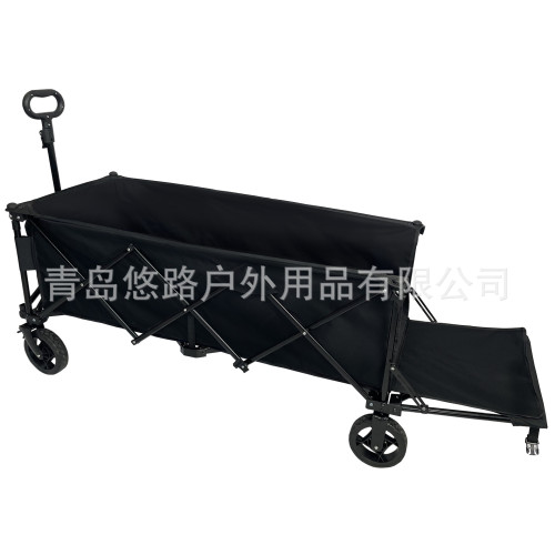 多功能可攜式戶外營地折疊布兜車聚攏型7寸窄輪折疊推車悠路3019Y