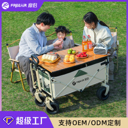 戶外露營車小推車折疊擺攤小推車可攜式擺攤車露營營地車快遞車拉車