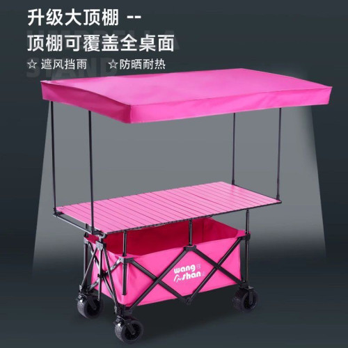 露營野餐車壽司三明治擺攤車脆皮腸餐車加大車棚擺攤車