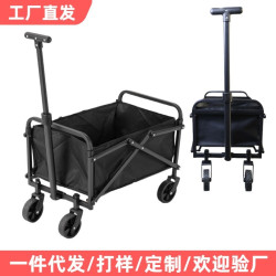戶外露營車營地推車擺攤地攤營地車折疊桌野營小拖車可折疊手