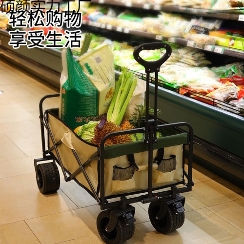 露營車擺攤地攤小推車拉貨專用可折疊手推車戶外野餐車家用運動用