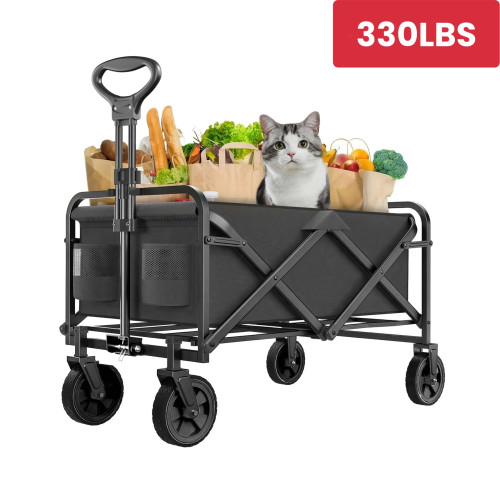 Shopping Cart Collapsible Foldable Garden Wagon Cart Heavy