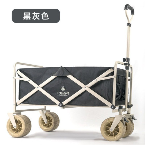 手推露營車露營拉車可折疊推車擺攤拉車戶外營地折疊折疊野餐快遞