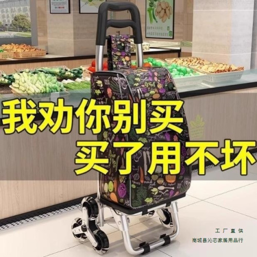 可攜式買菜車小拉車購物家用可折疊輕便手拉車爬樓梯手拉桿簡易超市