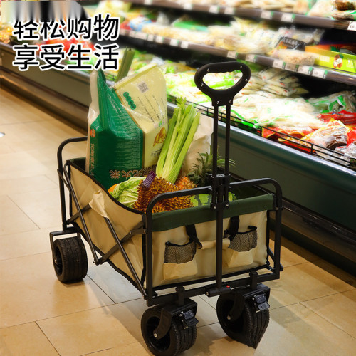 露營 營地車網紅升降推車拖車戶外大野營手拉小車野餐擺地攤