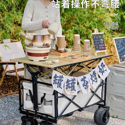 地攤專用擺攤小推車可升降桌子夜市神器一秒戶外露營小吃烤腸鮮花