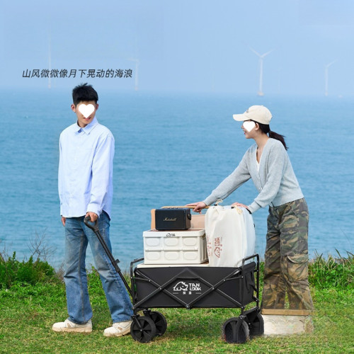 露營推車戶外營地拖車聚攏折疊手推野餐野營手拉車小拉車