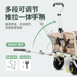 ✅戶外露營車推車全金屬營地拖車可折疊擺攤小推車輕便旅行野營野