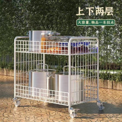 可折疊擺攤小推車夜市地攤冰粉小吃車可移動壽司烤腸專用車架