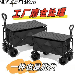 可折疊戶外露營推車手推野餐車可攜式營地拖車拉桿多功能學習手寫板