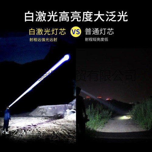 感應頭燈強光充電超亮長續航夜釣魚頭戴多功能手電筒礦燈戶外變焦