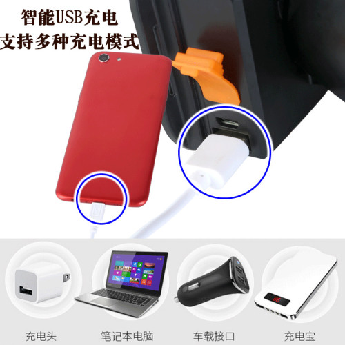 強光可充電超亮大功率防水手電筒夜釣燈藍光釣魚燈紫光頭燈