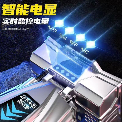 ✬LED感應頭燈強光充電超長遠射led強光手電筒雙鋰電戶外頭帶礦燈