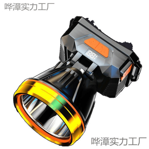 頭燈新款強光超亮礦燈夜釣魚戶外登山頭戴式照明燈工地手電筒
