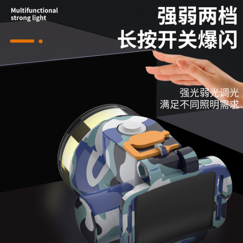 LED強光頭燈可充電超亮夜釣頭戴式電筒小號超長續航防水礦燈