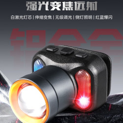 康銘頭燈2025新款強光超亮頭戴式釣魚戶外照明礦燈長續航變焦
