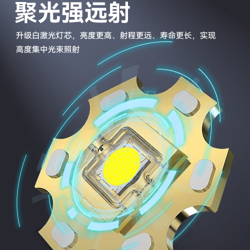 康銘頭燈2025新款強光超亮頭戴式釣魚戶外照明礦燈長續航變焦