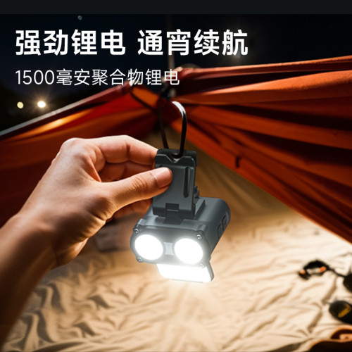 LEM貓頭鷹頭燈夜釣魚用強光充電超亮感應長續航頭戴帽夾照明燈