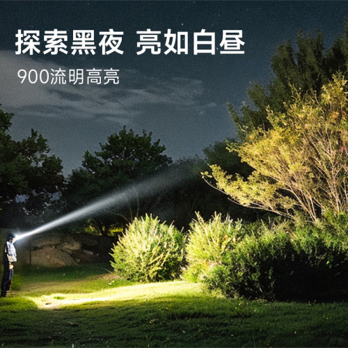 LEM貓頭鷹頭燈夜釣魚用強光充電超亮感應長續航頭戴帽夾照明燈