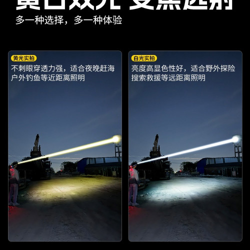 強光頭燈2025新款頭戴式戶外超亮黃白雷射變焦感應大容量超長續航 強光頭燈2025新款頭戴式戶外超亮黃白雷射變焦感應大容量超長續航