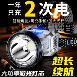 頭燈頭戴式強光充電超亮釣魚專用超長續航鋰電手電筒礦燈感應夜釣