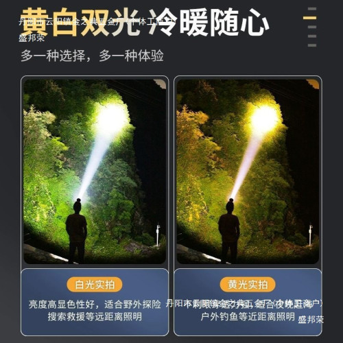 天火2024新款強光頭燈超亮充電感應頭戴式手電筒戶外超長續航礦燈