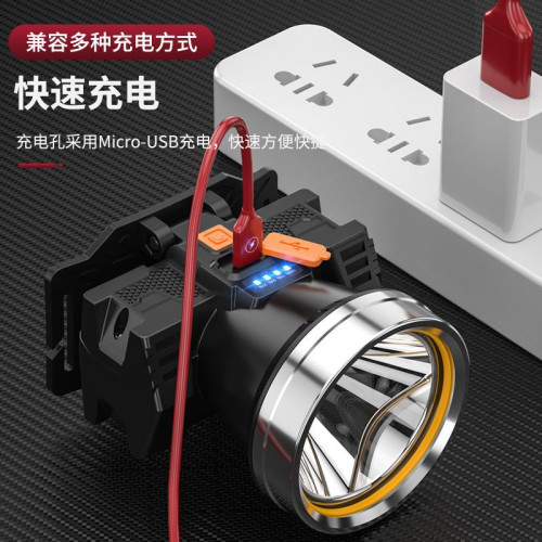 LED頭燈強光超亮可充電礦燈照明頭戴式燈戶外超長待機可攜式釣魚