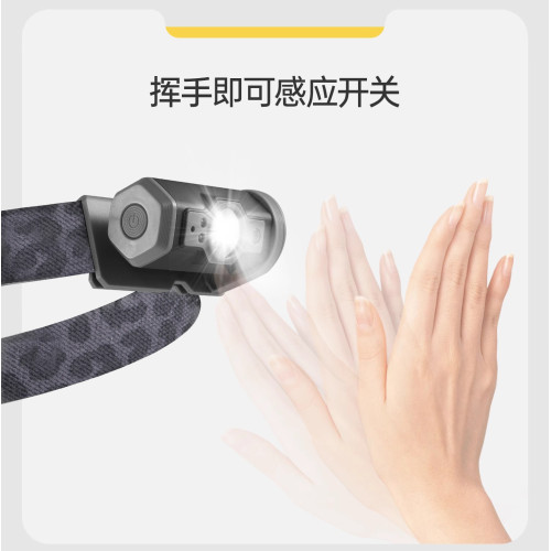 長續航鋰電感應頭燈LED釣魚燈強光夜跑戶外頭燈多功能帽夾燈
