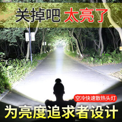 夜釣魚頭燈強光充電超亮頭戴式戶外超長續航手電筒礦燈輕感應專用