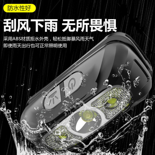 感應頭燈led強光夜釣釣魚專用充電長續航頭戴式輕手電筒夜跑