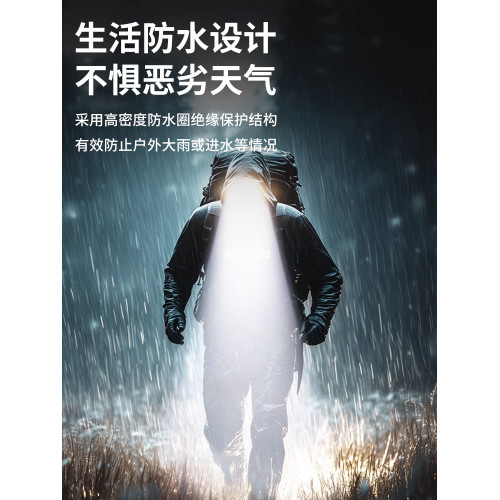 亮之友感應強光充電超亮大功率雷射砲釣魚燈戶外通宵超長續航頭燈