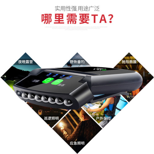 釣魚頭燈 感應夾帽燈 夜燈迷你小巧便捷式戶外照明帽簷小夜燈