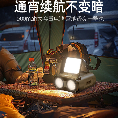 沃爾森貓頭鷹頭燈強光超亮夜釣魚感應充電超長續航頭戴帽夾燈頭燈