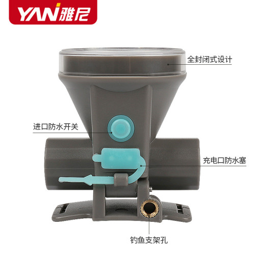 潛水頭燈強光充電超亮遠射防水超長續航頭戴式led手電筒