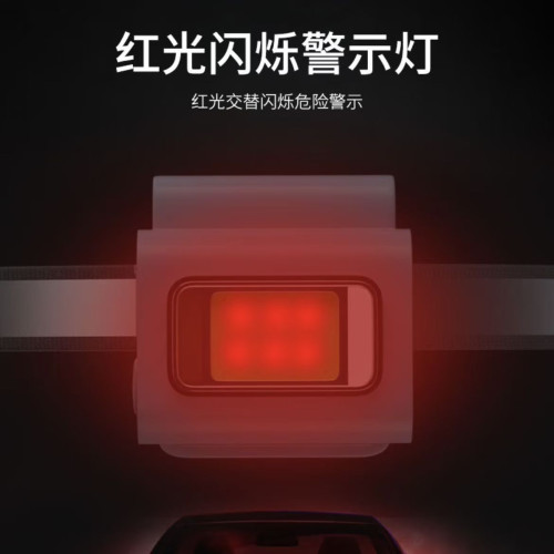 夾子燈夜跑燈手電筒可攜式隨身燈騎行頻閃安全警示戶外露營應急遛狗