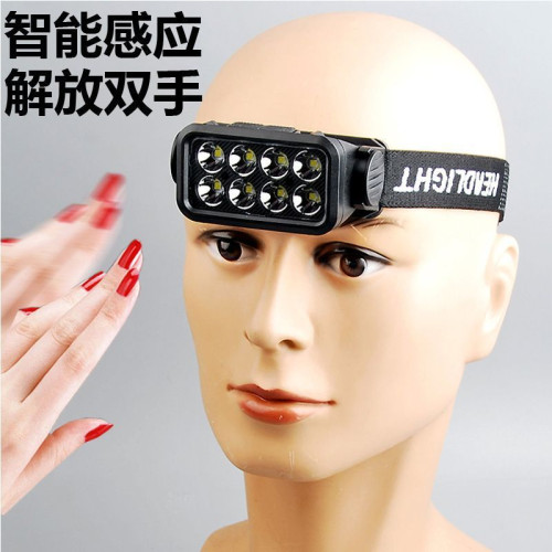 頭戴式強光頭燈充電式超長續航夜釣家用戶外照明多功能燈氙氣燈