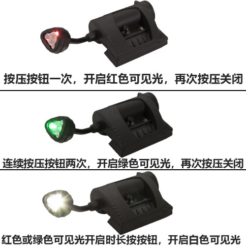 戰術導軌頭盔燈MPLS CHARGE三檔光色節能戶外 配置底座