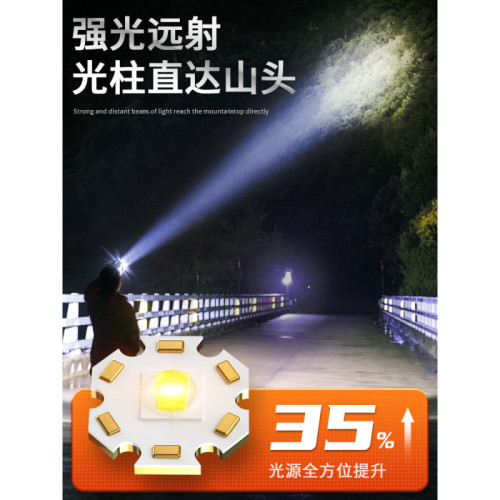 頭燈超亮可充電頭戴式強光感應手電筒小型夜釣魚續航登山照明電蒔
