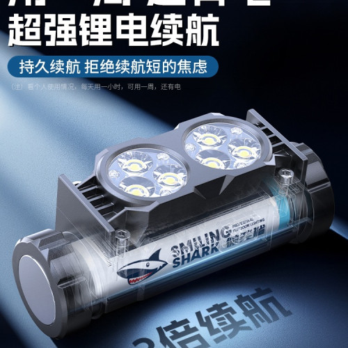 頭燈2025新款強光超亮可充電頭戴式小型可攜式野外釣魚超長續航