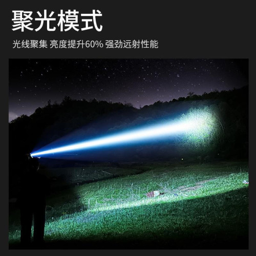 夜釣魚頭燈強光充電超亮頭戴式戶外超長續航手電筒礦燈輕感應