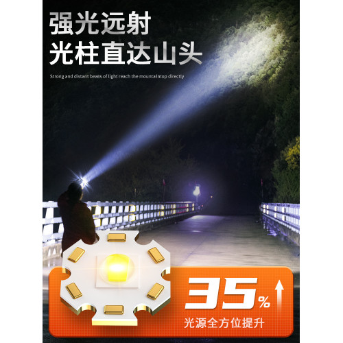 頭燈超亮可充電頭戴式強光感應手電筒小型夜釣魚續航登山照明可攜式