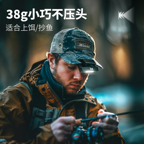 LEM頭燈釣魚專用感應帽夾燈強光超亮充電頭戴夾式超長續航夜釣燈