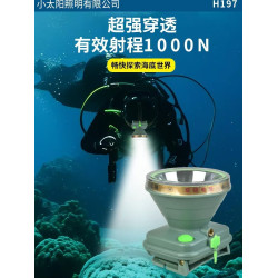 小太陽頭燈H197強光頭戴式充電式超亮遠射戶外夜釣家用可攜式充電式