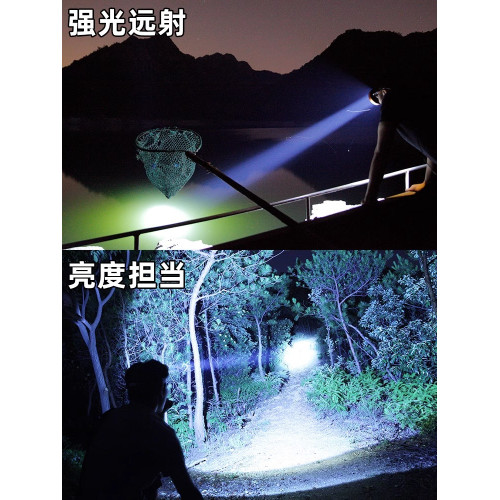 頭燈強光充電超亮頭戴式戶外釣魚手電筒led礦感應夜釣遠射大容量