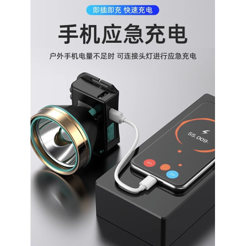 頭燈強光充電超亮頭戴式戶外釣魚手電筒led礦感應夜釣遠射大容量