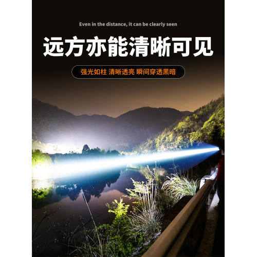 夜釣魚頭燈強光充電超亮頭戴式戶外超長續航手電筒礦燈輕感應