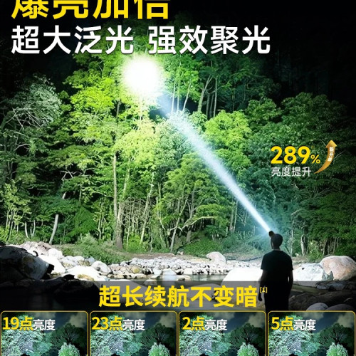 頭燈強光超亮充電續航超長鋰電新款野戶外頭戴式照明燈釣魚