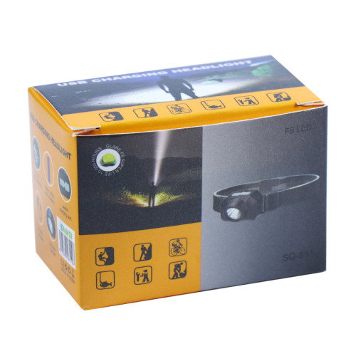 LED新款迷你頭燈USB充電夜釣魚頭戴電筒防水跑步露營家用頭燈